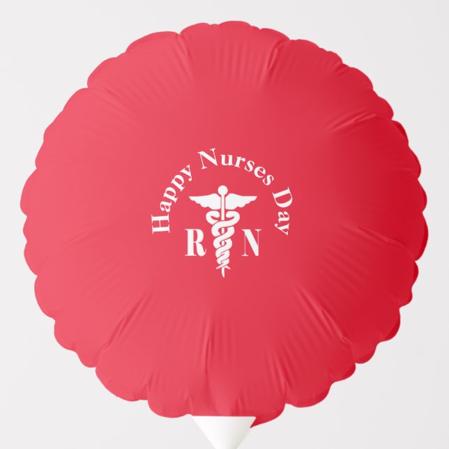 Happy Nurses Day Balloon   Customize It! (Front)