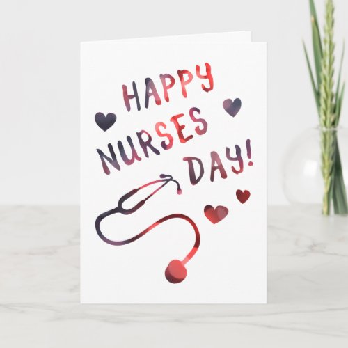 happy nurses day BOKEH Card