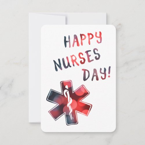 happy nurses day BOKEH Invitation