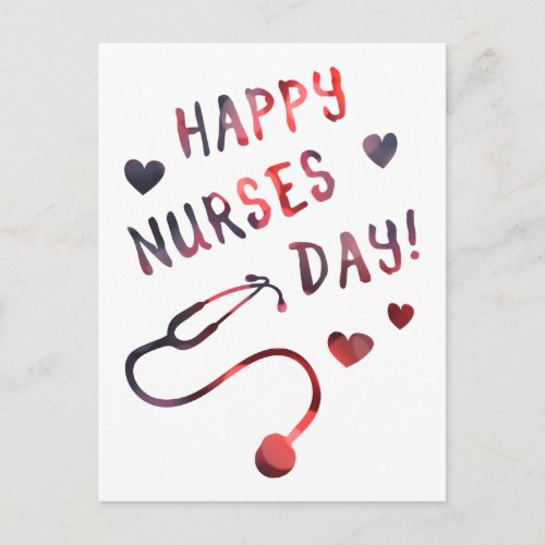 happy nurses day BOKEH Postcard