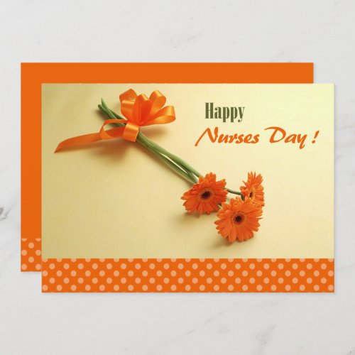 Happy Nurses Day Colorful Daisies Flat Card