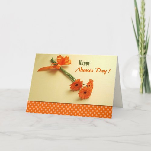 Happy Nurses Day Colorful Daisies  Thank You Card