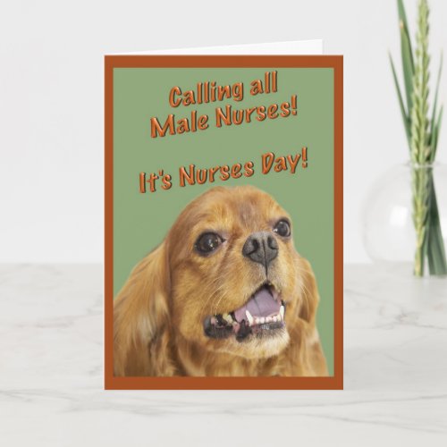 Happy Nurses Day For Male Nurse Greeting Card