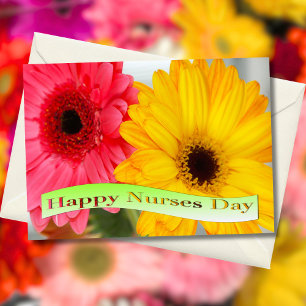 Happy Nurses Day Gerber Daises Card