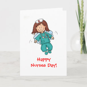 Happy Nurses Day - Letterpress Thank You Card