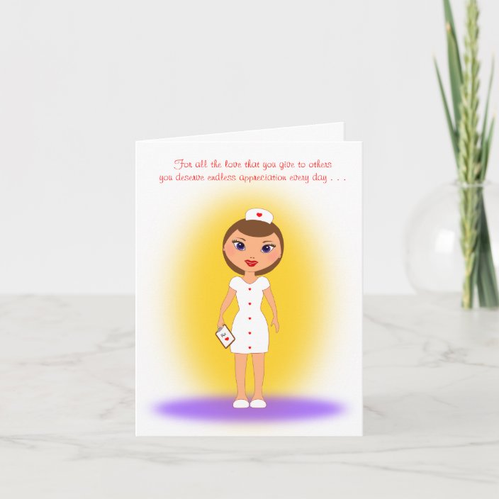 Happy Nurses Day to a Loving and Caring Nurse Card | Zazzle.com