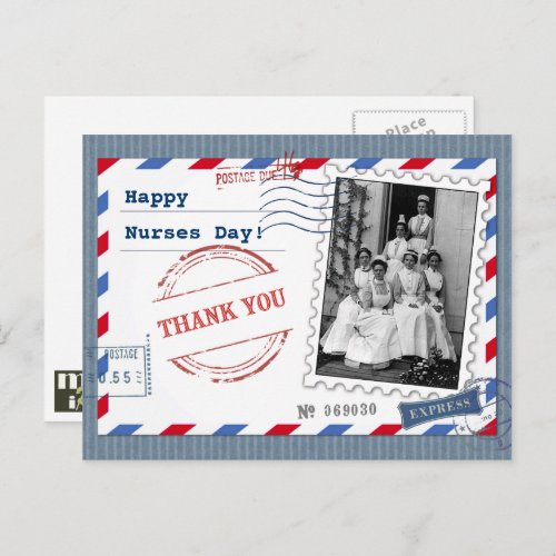 Happy Nurses Day Vintage Photo Postcard