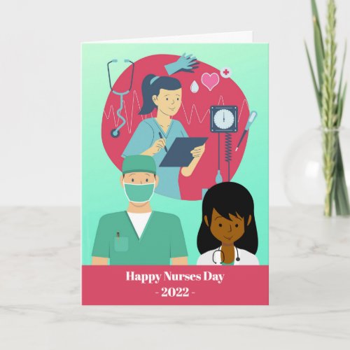 Happy Nurses Day with a Variety of Nurses Card