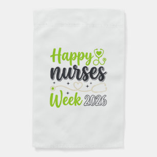 Happy Nurses Week 2026 Stethoscope Nurse Design_1 Garden Flag