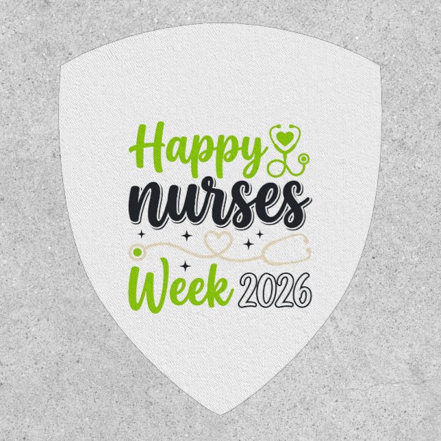 Happy Nurses Week 2026 Stethoscope Nurse Design_1 Patch (Front)