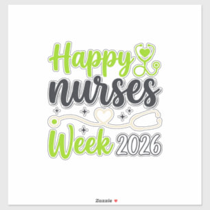 Happy Nurses Week 2026 Stethoscope Nurse Design_1 Sticker