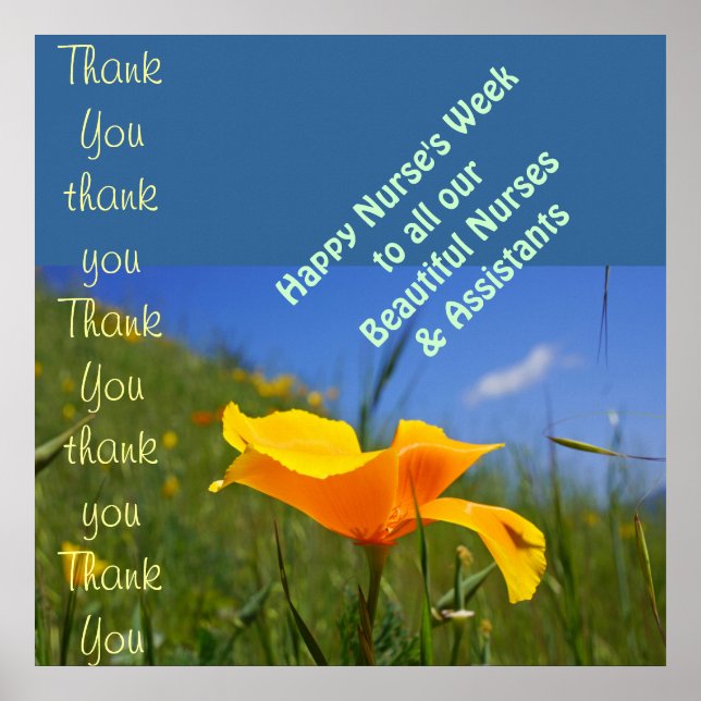 Happy Nurse's Week art prints Nurses Assistants (Front)