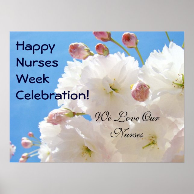Happy Nurse's Week Celebration posters Love Nurses (Front)