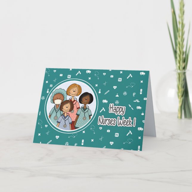 Happy Nurses Week Custom Card (Front)