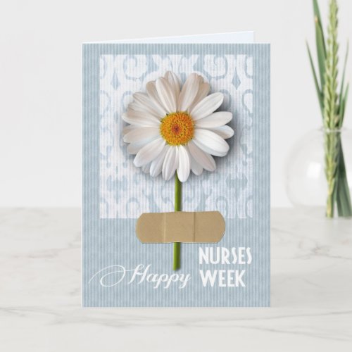 Happy Nurses Week Daisy design Greeting Card