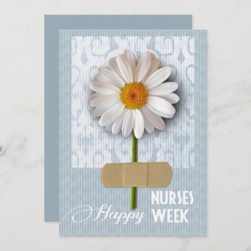 Happy Nurses Week Daisy Flat Greeting Card