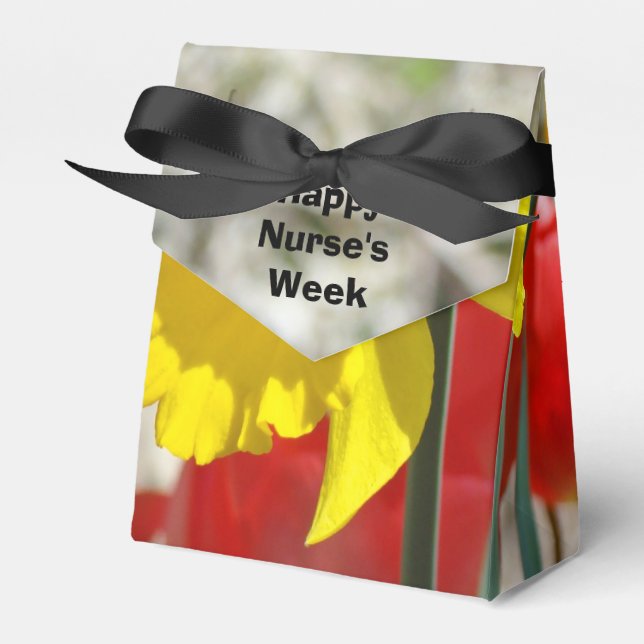 Happy Nurse's Week gift favor boxes holder Nursing (Front Side)