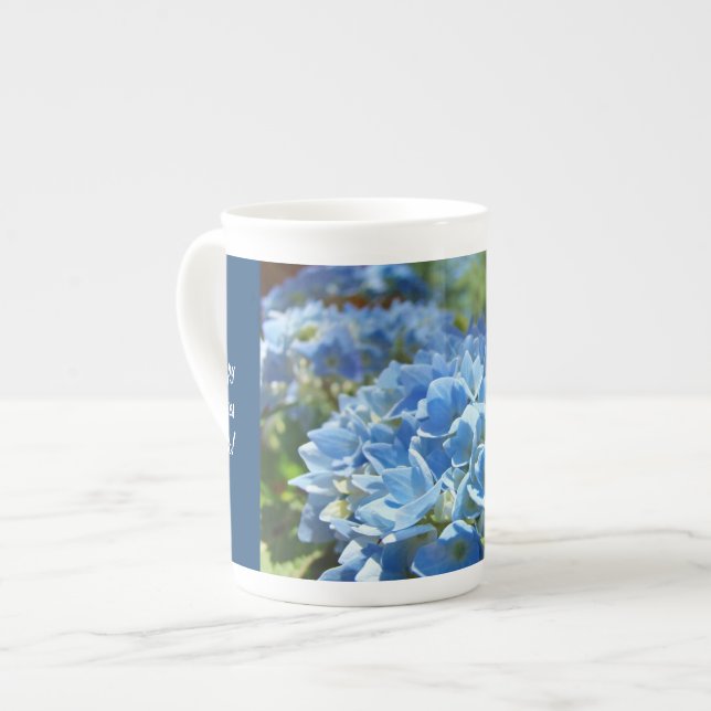 Happy Nurses Week! mugs Hydrangea Thank You! (Front Left)