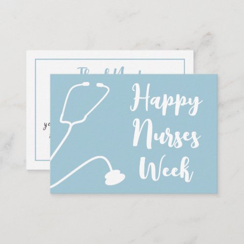 Happy Nurses Week Nurse Appreciation Note Card
