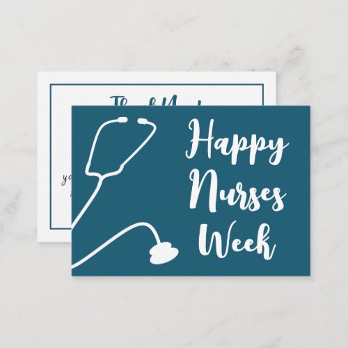 Happy Nurses Week Nurse Appreciation Note Card