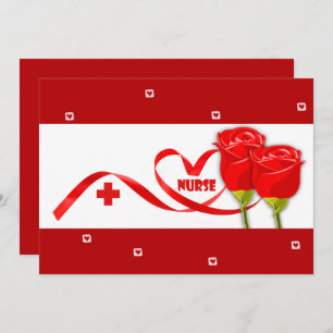 Happy Nurses Week. Red Roses  Card