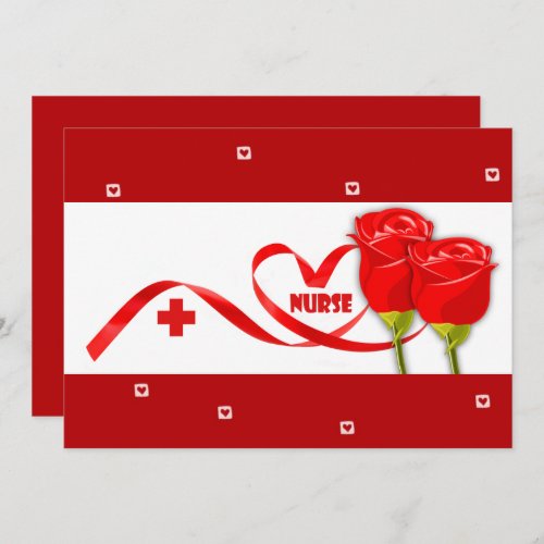 Happy Nurses Week Red Roses  Card