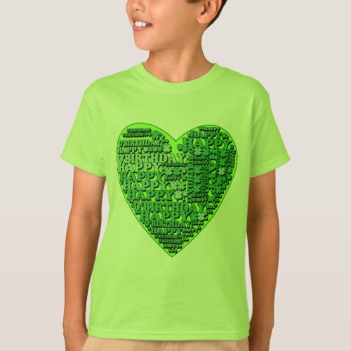 Happy OBirthday with Heart T shirts and Gifts