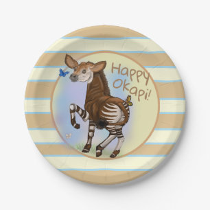 Happy Okapi! Paper Plates