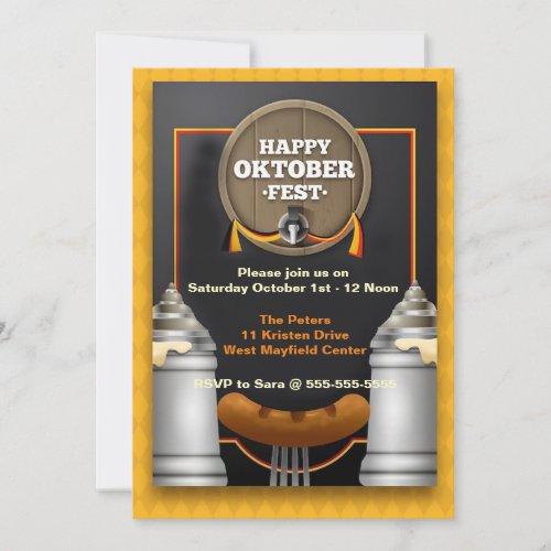 Happy Oktober Fest Party Invitation