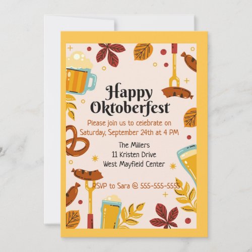 Happy Oktoberfest Party Invitation