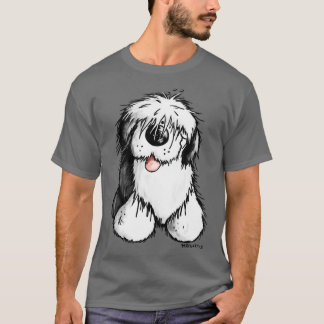 Happy Old English Sheepdog I For A Dog Or Bobtail T-Shirt