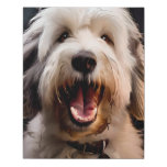 Happy Old English Sheepdog Wonderful Wall Art