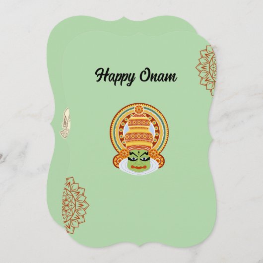happy onam greeting (Front/Back)