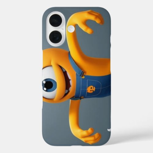 &quot;Happy one-eyed monster with a friend of mine&quot; iPhone 16 Case