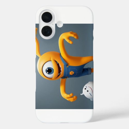 &quot;Happy one-eyed monster with a friend of mine&quot; iPhone 16 Case