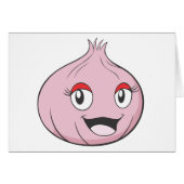 Happy Onion Vegetable Cartoon (Front Horizontal)