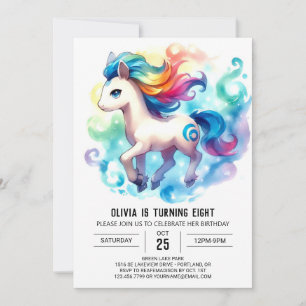 Happy Online Horse Birthday Invitation