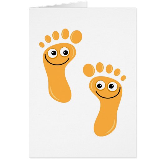 Happy Orange Feet Cards (Front)