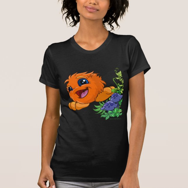 Happy orange JubJub in Neopia Central T-Shirt (Front)