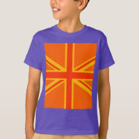 Happy Orange Union Jack British Flag Swag