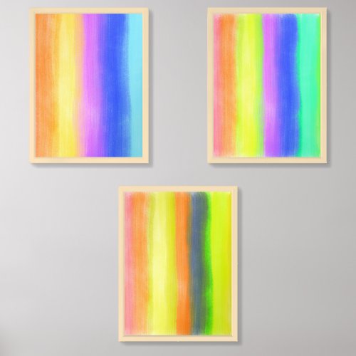 Happy Original Abstract Color Trip  Wall Art Sets