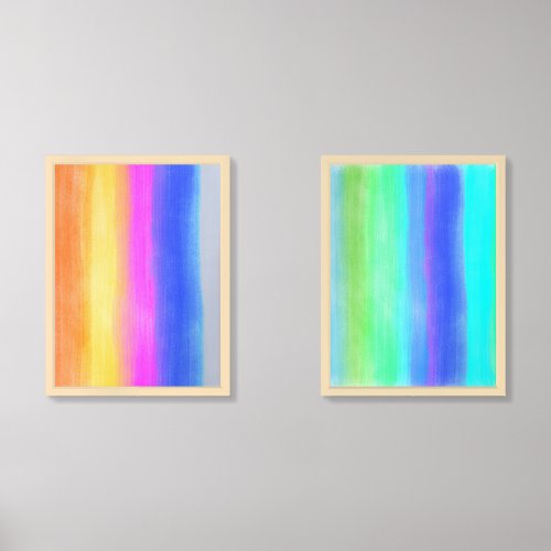 Happy Original Abstract Color Trip  Wall Art Sets