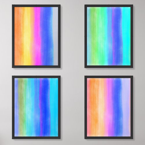 Happy Original Abstract Color Trip  Wall Art Sets