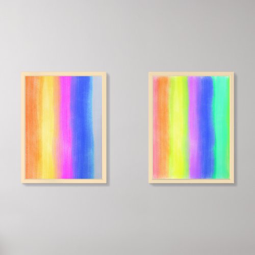 Happy Original Abstract Color Trip  Wall Art Sets