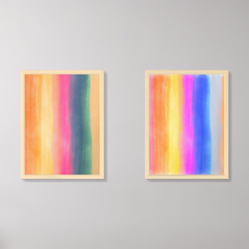 Happy Original Abstract Color Trip  Wall Art Sets