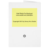 Happy Ornament "Happy Christmas" Christmas Card (Back)