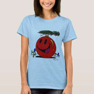 Happy Ornament Womens Baby Doll T-Shirt