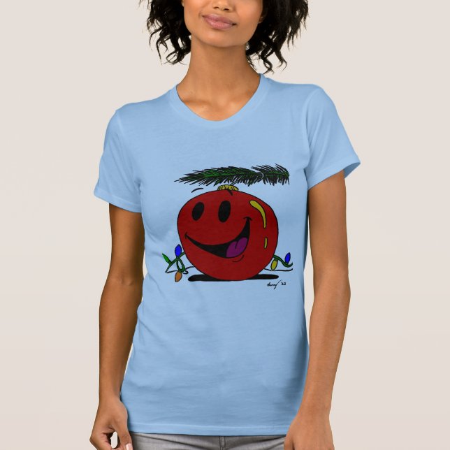 Happy Ornament Womens Jersey T-Shirt (Front)