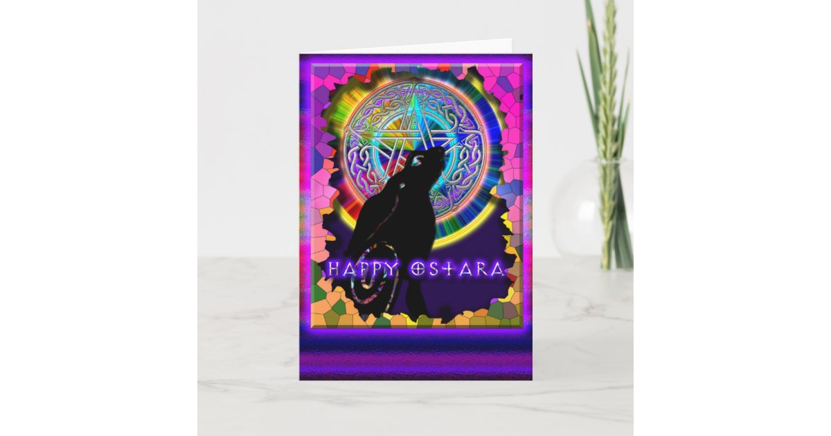 Happy Ostara Card Zazzle