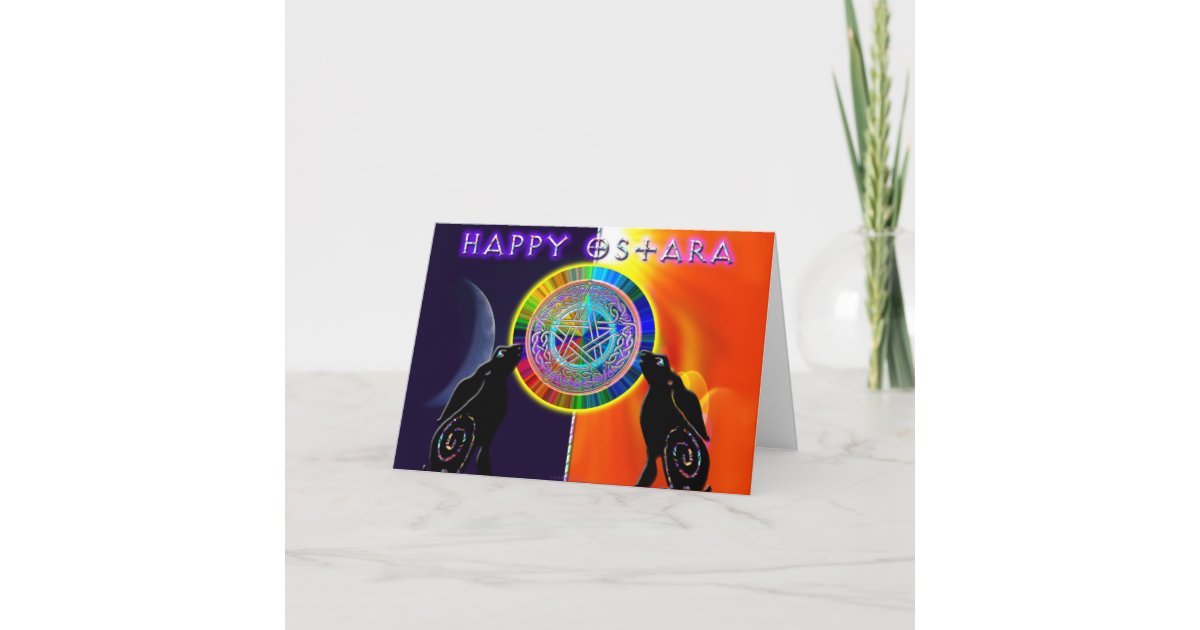 Happy Ostara Card Zazzle